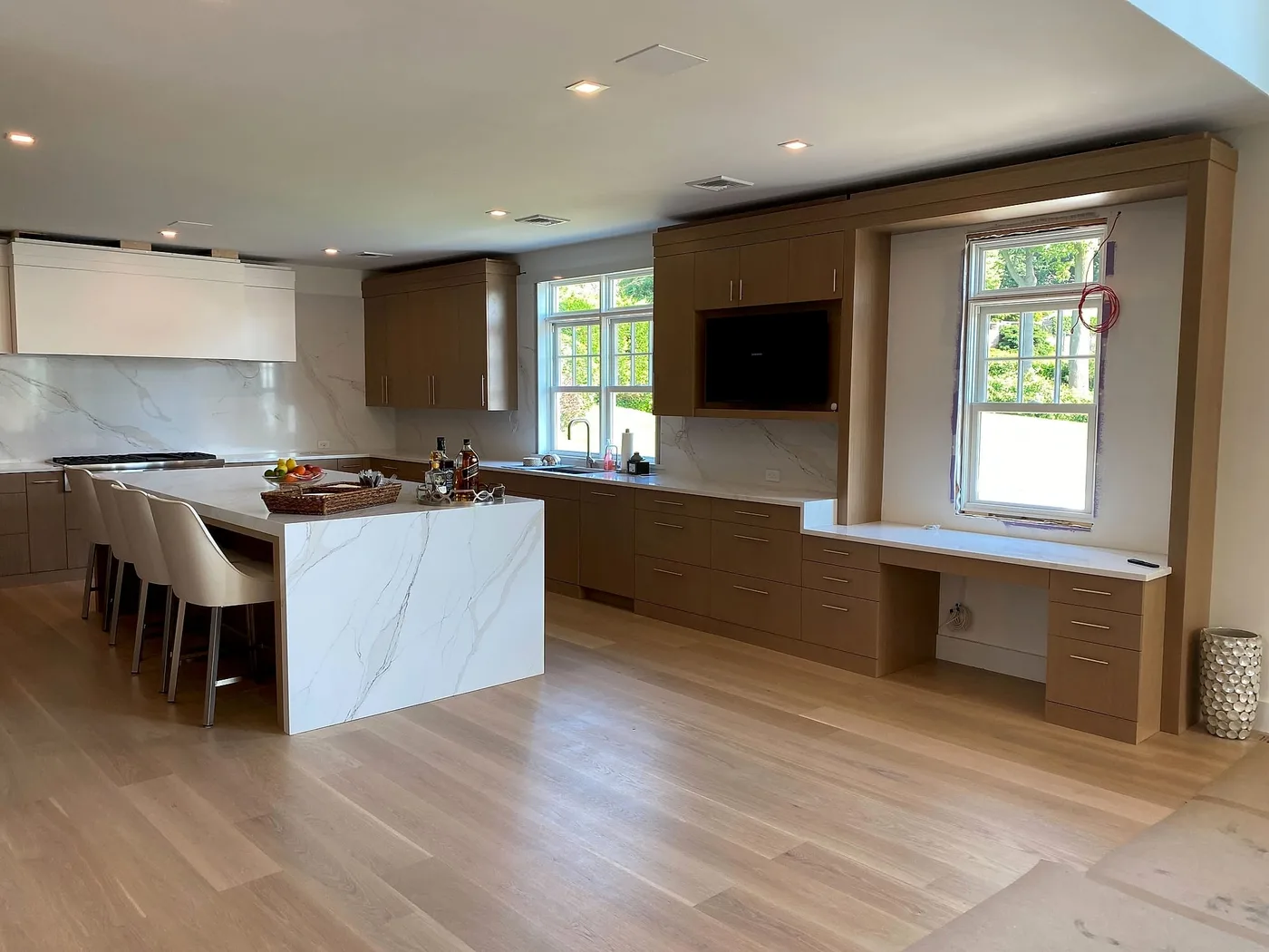 Open kitchen and living space