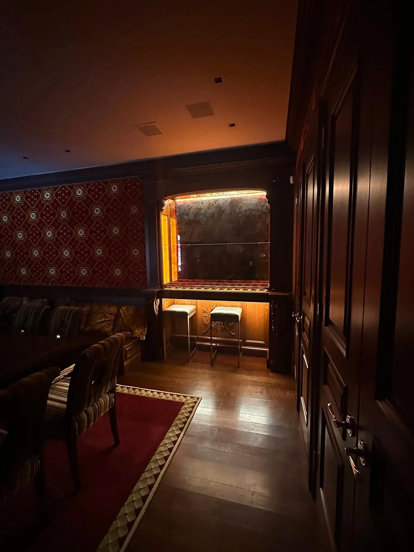 Warm cove lighting in a finished interior