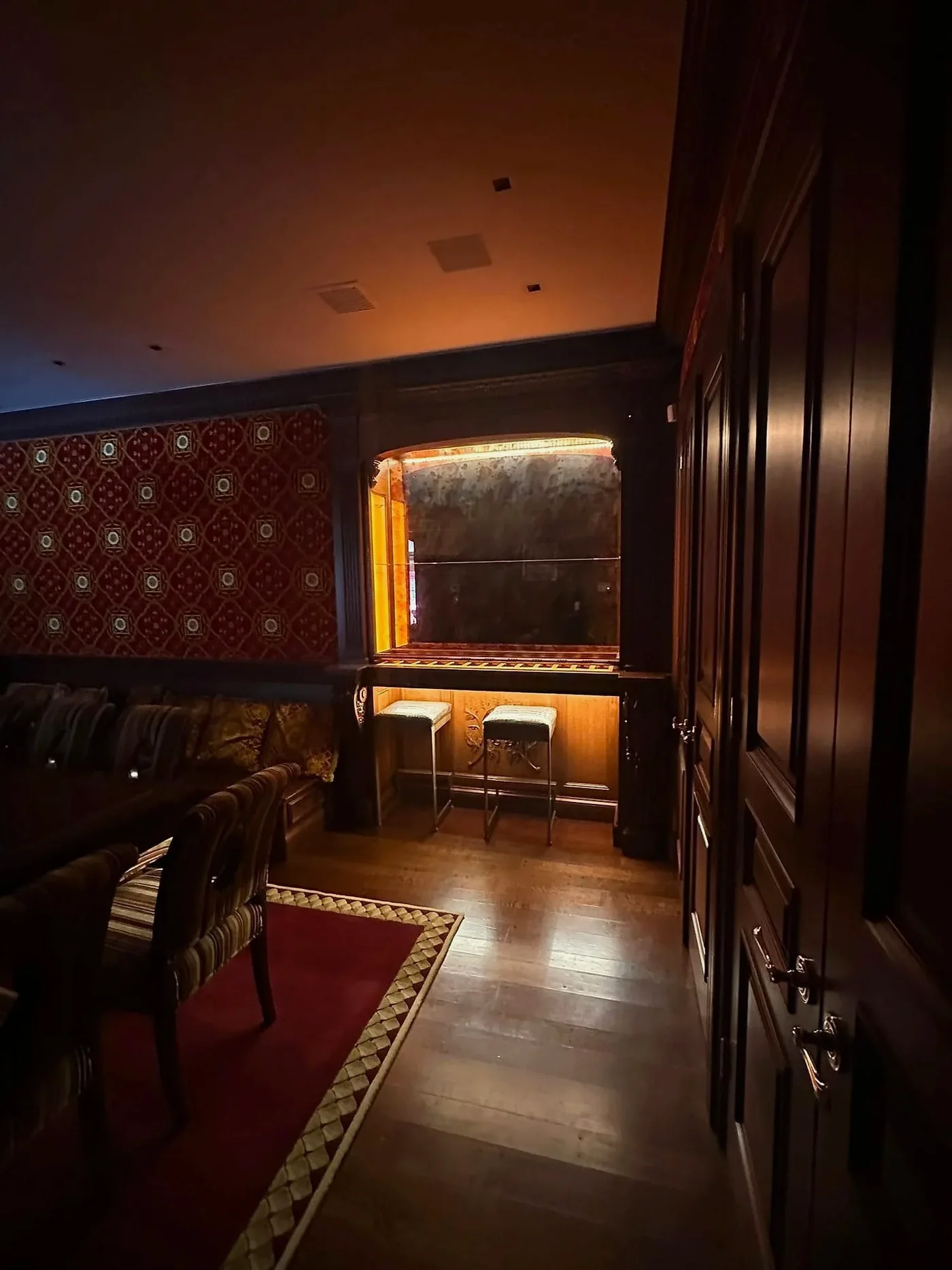 Warm cove lighting in a finished interior