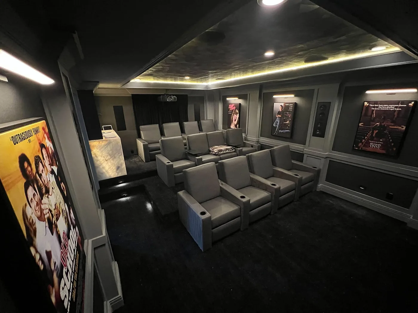 Dedicated home theater installed by Limitless AV