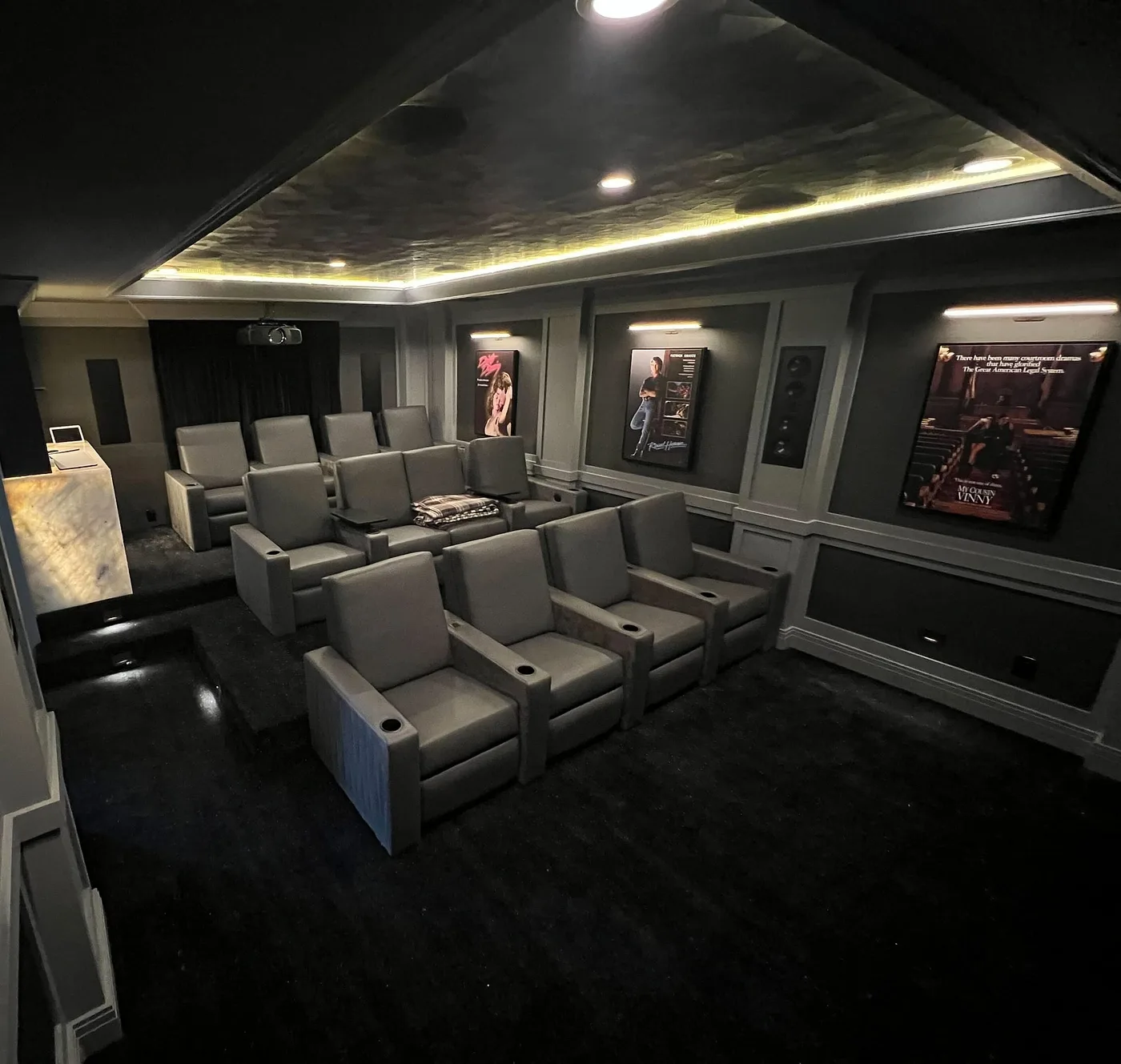Dedicated home theater installed by Limitless AV