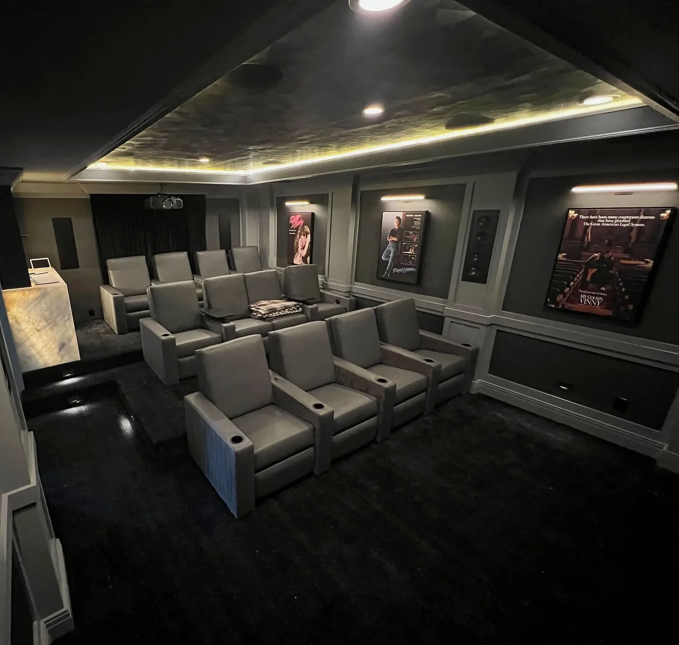 Dedicated home theater installed by Limitless AV